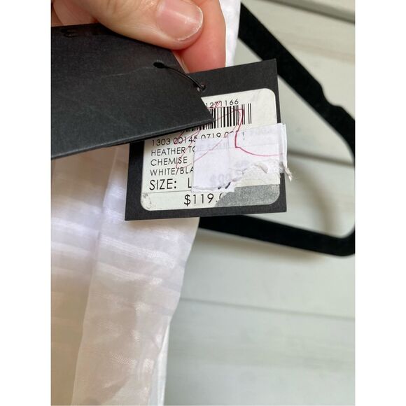 Club Monaco NWT Heather Top in White, Size Large, MSRP $119 - Picture 2 of 6